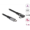 Kabel USB DeLOCK 81131 1m USB C Czarny 40 Gbit/s