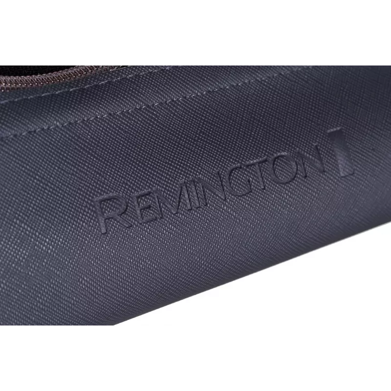 Prostownica Remington S8598 Warm Czarny szary — płytki ceramiczne 11 cm, 5 poziomów temperatury, 160–230°C, przewód 3 m, etui