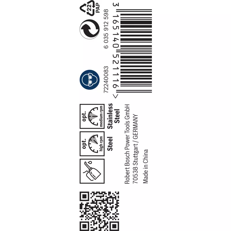 Wiertło kręte Bosch HSS-Co DIN 338 3 mm
