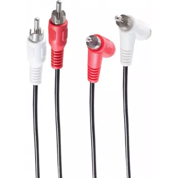 Kabel audio ShiverPeaks BS40121 0,5 m 2 x RCA czarny