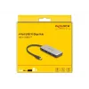 DeLOCK 64261 USB 3.2 Gen 1 Type-C Hub 10000 Mbit/s Czarny Szary