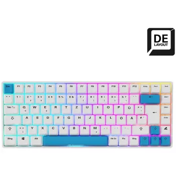 Sharkoon SKILLER SGK50 S3 PBT klawiatura Gaming USB QWERTZ Niemiecki Biały