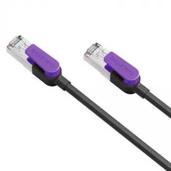 Kabel krosowy sieciowy CABLETIME Cat8 S/STP, 1 m, czarny