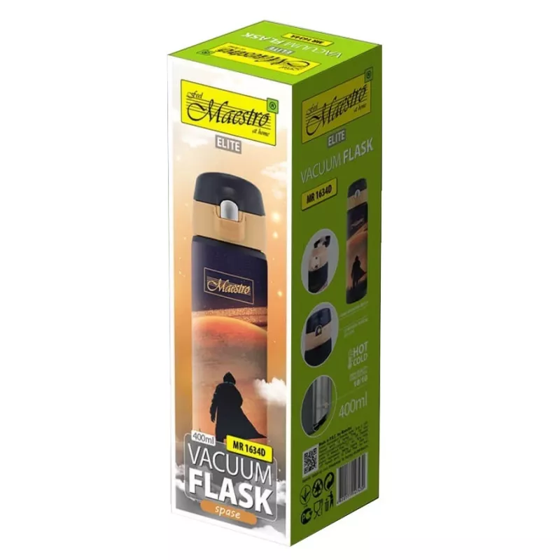 Kubek termiczny Maestro MR-1634-D 400 ml Space, izolowany pojemnik na napoje ze stali nierdzewnej