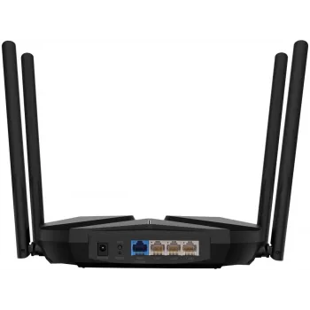 Router stołowy MERCUSYS MR85X AX3000 Dwuzakresowe Wi-Fi 6, 3000 Mbps, 4 anteny, 3 porty Gigabit LAN, czarny