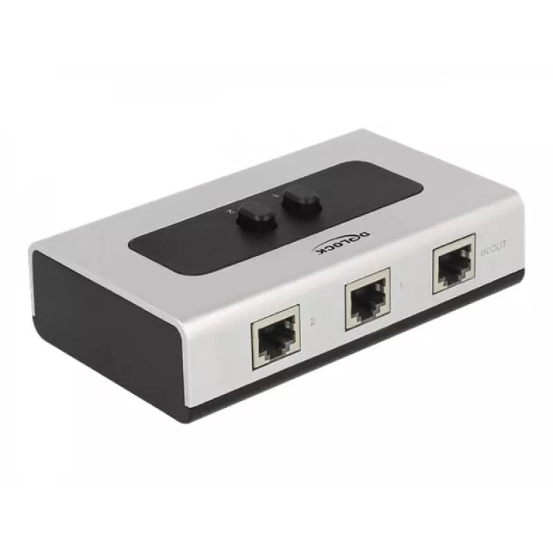 Hub DeLOCK 87673 1000 Mbit/s Czarny Szary