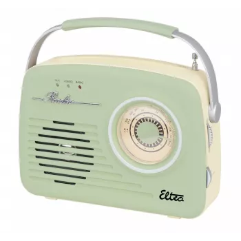 Radioodtwarzacz stołowy Eltra LUIZA RETRO SP-11 z MP3, USB i SD, kolor miętowy