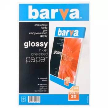 Papier fotograficzny Barva (IP-C200-T02) błyszczący 200 g/m², A4, 20 arkuszy