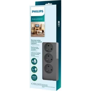 Listwa przeciwprzepięciowa Philips SPN3140A/60 — 14 gniazd, 60 Hz