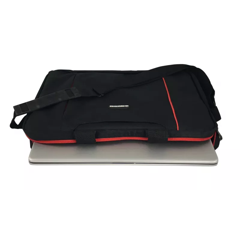 Torba Esperanza SALERNO 39.6 cm (15.6 inch) Toploader Czarny, Czerwony