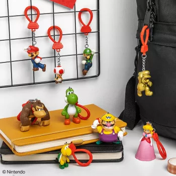 Zestaw breloczków Backpack Buddies Paladone Super Mario CDU 24 szt. – różne postacie, akcesoria kolekcjonerskie