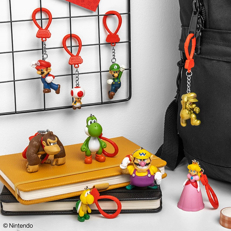Zestaw breloczków Backpack Buddies Paladone Super Mario CDU 24 szt. – różne postacie, akcesoria kolekcjonerskie