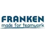 Magnetyczny uchwyt na etykiety Franken C124G — 5,0 x 1,5 cm, ciemnobrązowy