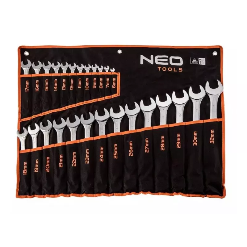 Klucze Neo Tools 6-32 mm, zestaw 26 sztuk
