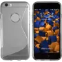 mumbi Etui TPU S-Design przezroczyste czarne do Apple iPhone 6/6s (MUMBI_4498)