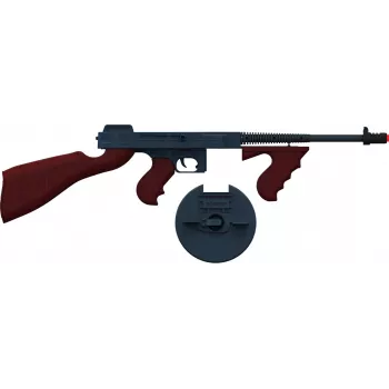 Pulio metal gangster pistol 155132/6 — zabawkowy pistolet sprężynowy, metalowa konstrukcja, pojemność 8 naboi