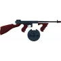 Pulio metal gangster pistol 155132/6 — zabawkowy pistolet sprężynowy, metalowa konstrukcja, pojemność 8 naboi