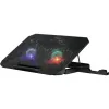 Podkładka chłodząca do notebooka DEFENDER NS-510 z 2 wentylatorami, 2 portami USB i podświetleniem RGB