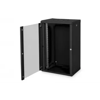 Digitus Unique DN-19 20-U-SW - szafka - szafka sieciowa - do montażu ściennego - czarna, RAL 9005 - 20U - 48,3 cm (19 inch)