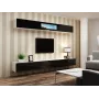 Cama Szafka VIGO 90 pełna 90/35/32 biały/czarny połysk