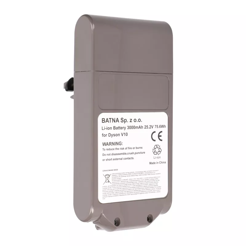 Bateria do odkurzacza Dyson V10 25,2 V 3000 mAh
