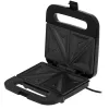 Sandwich maker Adler AD 3076 — 1000 W kompaktowy opiekacz do kanapek, czarno-srebrny