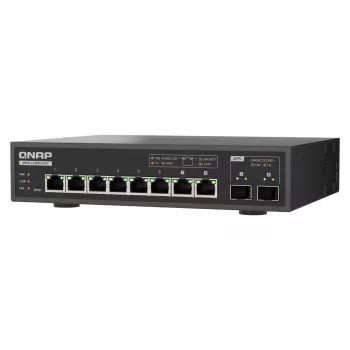 Przełącznik sieciowy QNAP QSW-L3208-2C6T zarządzalny L2 10G Ethernet (100/1000/10000) Pulpit Czarny