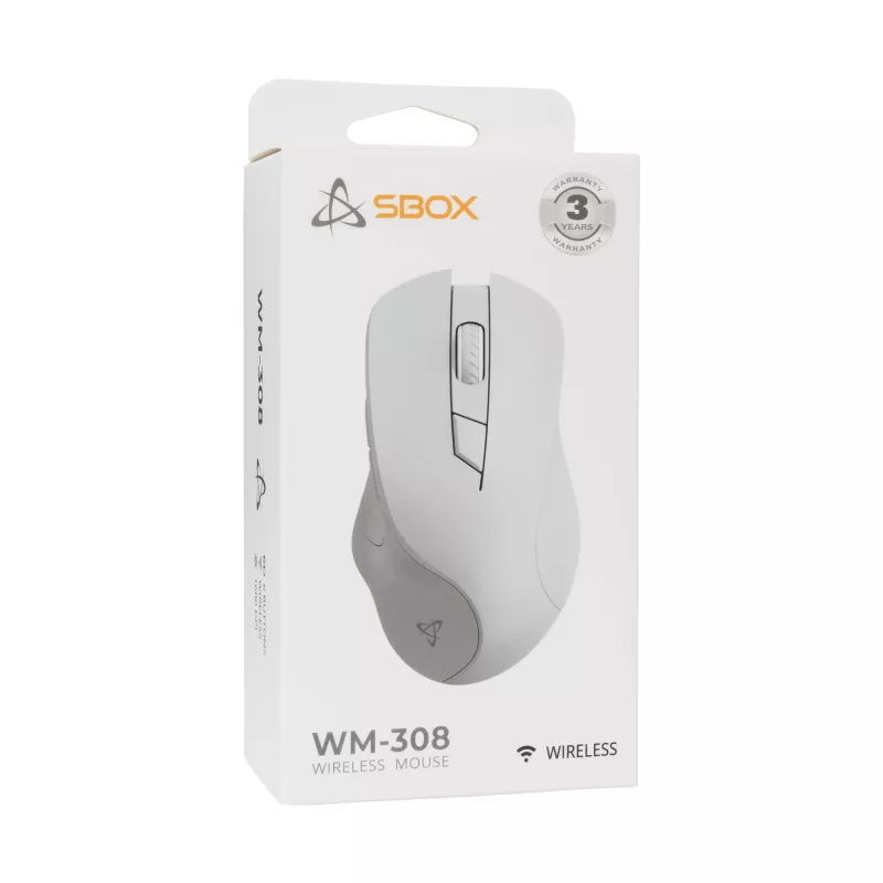 Mysz SBOX WM-308 Biała USB