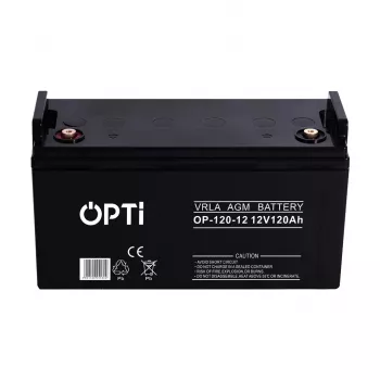 bateria Volt AGM OPTI 120Ah — 120 Ah akumulator kwasowo-ołowiowy z absorbowanym elektrolitem szklanym