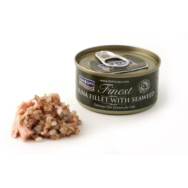 FISH4CATS Filet z tuńczyka z wodorostami - mokra karma dla kotów - 70g