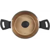 Garnek Russell Hobbs RH01669BEU7 20 cm, czarny, wnętrze ze stali nierdzewnej