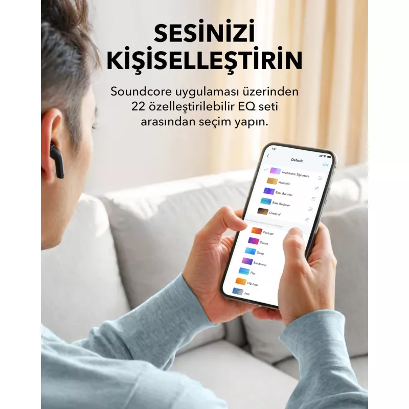 Douszny zestaw słuchawkowy True Wireless Anker Soundcore A3994G11 K20i, USB-C, czarny, wewnątrzkanałowy