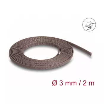 Osłona na kable DeLOCK 20896 brązowa poliester 3mm