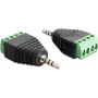 Przejściówka złączy DeLOCK 65454 2,5 mm 4-pin czarno-zielona