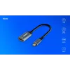 Adapter Savio USB-C (M) HDMI (F), 4K, 60Hz, Aluminium, AK-78