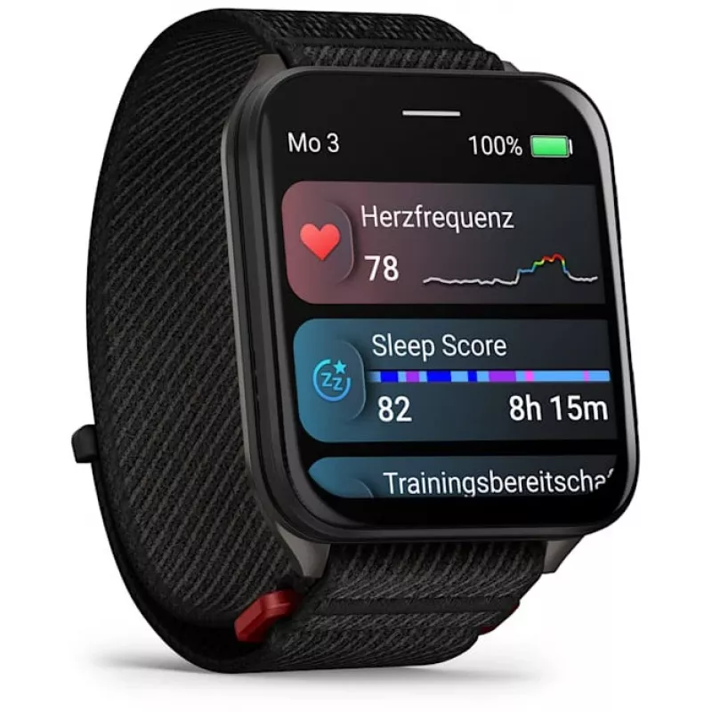 Smartwatch GARMIN Venu X1 — 2-calowy AMOLED, GPS/GLONASS/Galileo, 5 ATM, bateria 11 dni, czarny silikonowy pasek
