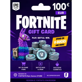 Fortnite karta podarunkowa 100 EUR - kod cyfrowy Epic Games