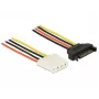 Wewnętrzny kabel zasilający DeLOCK 60136 0,2 m SATA 15-pin na Molex 4-pin