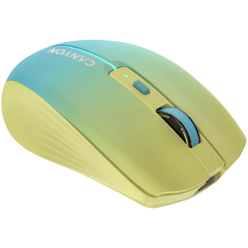 CANYON mysz MW-44 Wireless Charge żółty niebieski