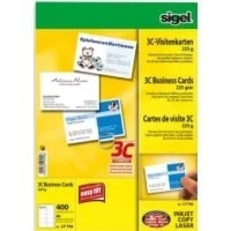Karty biznesowe Sigel LP796 400 szt.