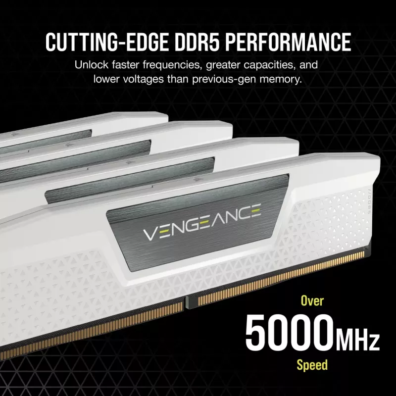 CORSAIR Vengeance DDR5 Kit 48 GB 2 x 24 GB DIMM 288-PIN 3000 MHz PC5-48000 CL30 1.4 V biały (CMK48GX