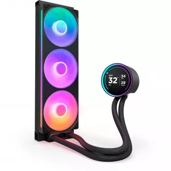 NZXT Kraken Elite 360 RGB Chłodzenie procesora All-in-one 12 cm Czarny 1 szt.