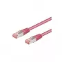 Kabel sieciowy Goobay 93339 magenta 0,25 m Kat.6