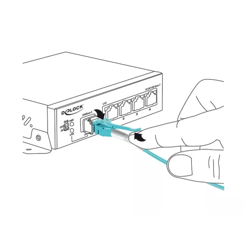 Kabel światłowodowy DeLOCK 1m 2xLC