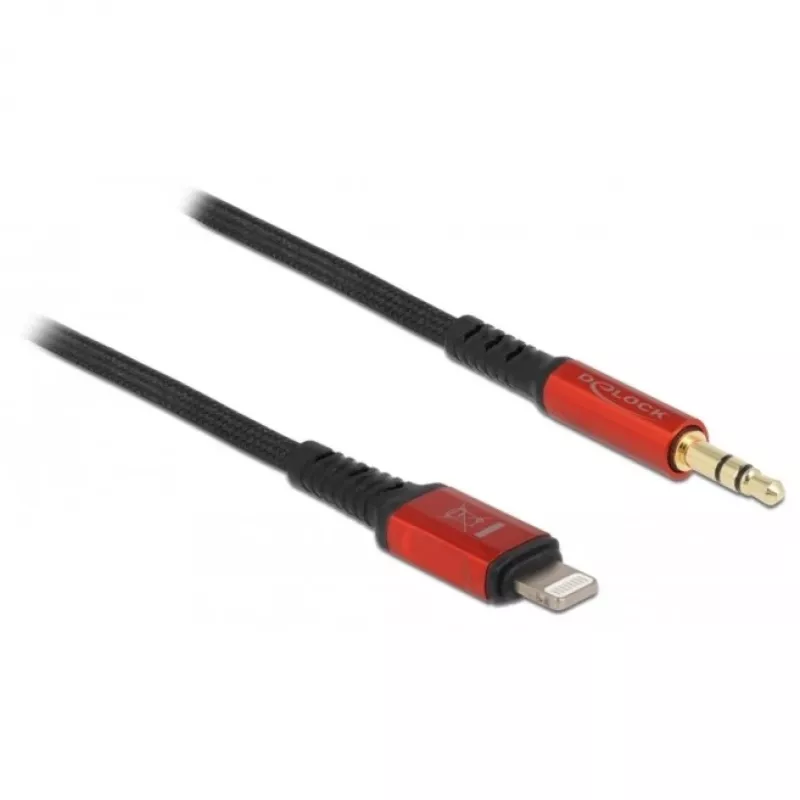 Kabel audio DeLOCK 86587 1.5 m 3,5 mm Lightning czarny