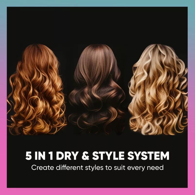 Suszarka i stylizator do włosów SBB 5-w-1 Blowdry and Style SBDR-2850-EU — wielofunkcyjne narzędzie do suszenia i stylizacji