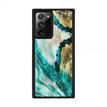 Etui ochronne iKins do Samsung Galaxy Note 20 Ultra — wzór akwamarynowy agat