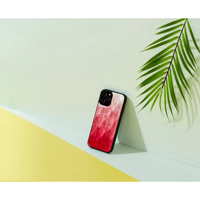 Etui ochronne iKins do Apple iPhone 12 Pro Max — różowe jezioro z czarnymi akcentami