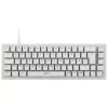 Mechaniczna klawiatura gamingowa TKL XTRFY K5 RGB — tenkeyless, przezroczysta/biała
