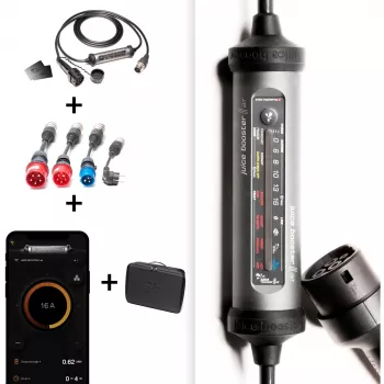 Juice Technology JUICE BOOSTER 3 air Country EU Traveller Set (antracytowo-czarny, 1,4 – 11 kW, kabel 3,1 metra)